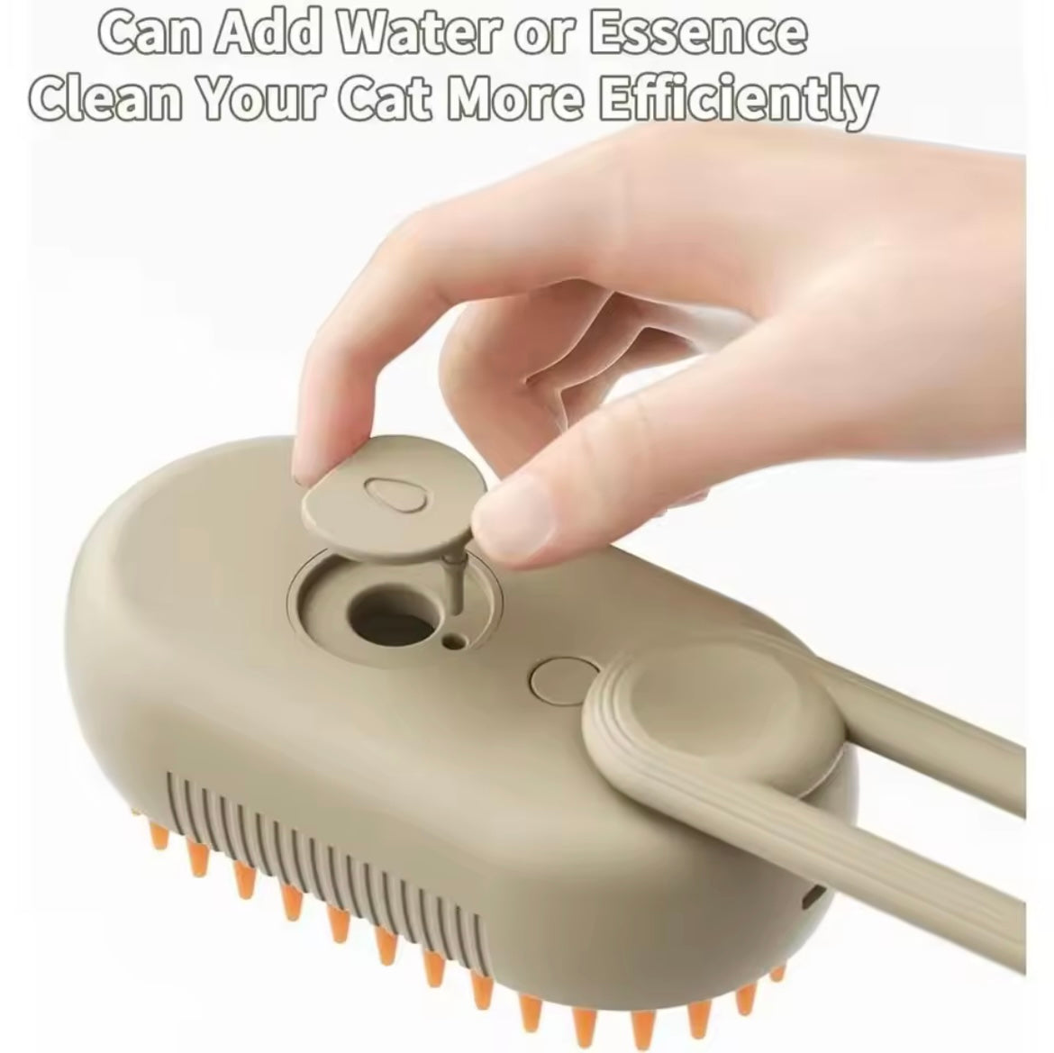 3-in-1 Pet Steam Brush | فرشاة بخار كهربائية 3 في 1 للقطط والكلاب | Brosse Vapeur 3-en-1 pour Animaux