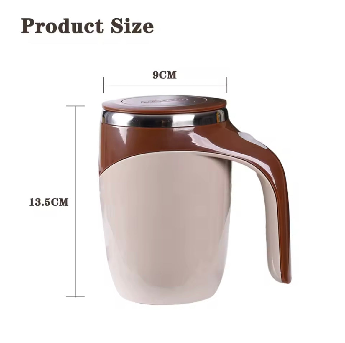 كوب حراري بخاصية الخلط الذاتي USB – Mug Isotherme Mélangeur USB – USB Self-Stirring Thermal Mug